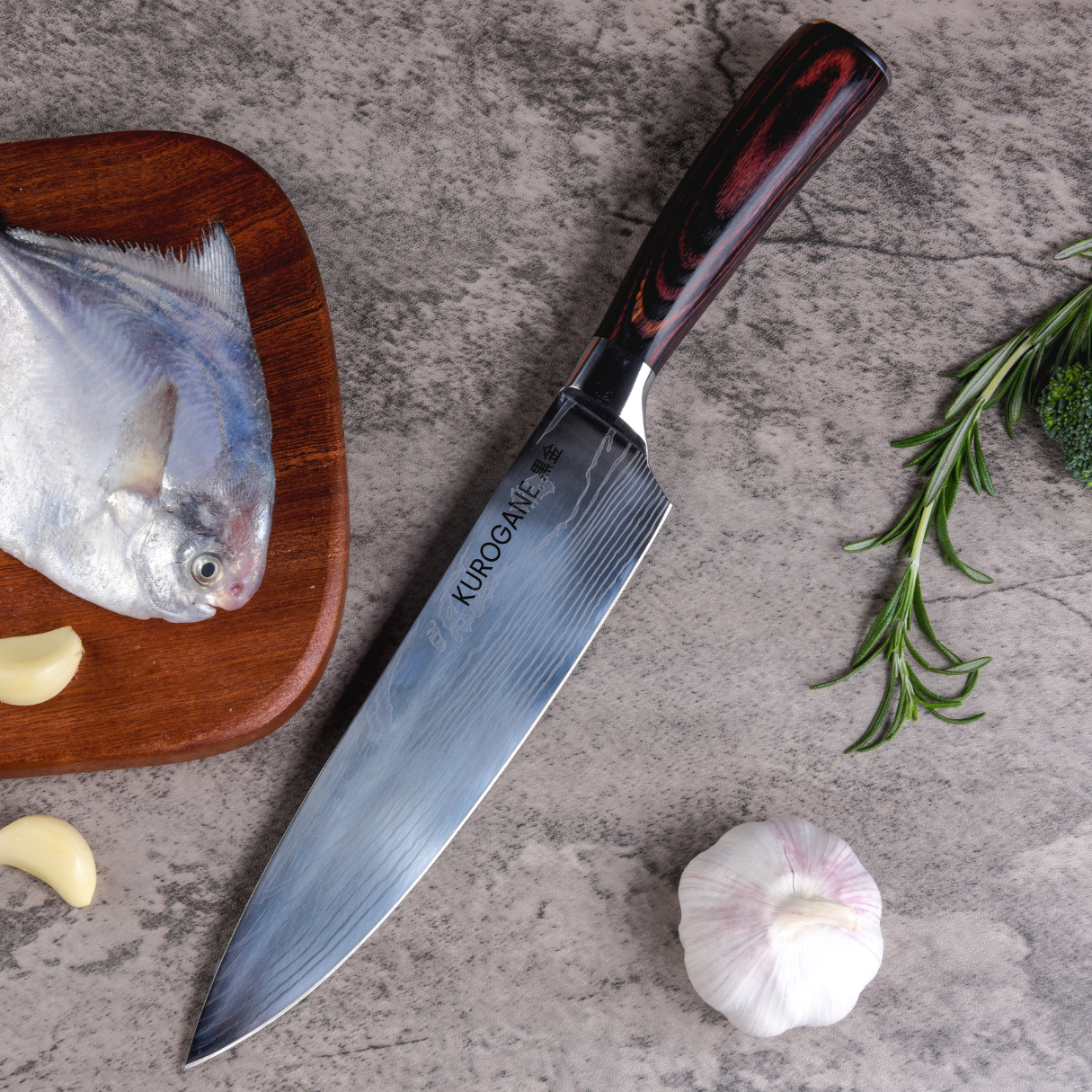 Kurogane Asahi – 5-delt knivsett